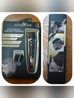 Men's Cutting Edge Rechargeable T-Blade Trimmer(5PC Kit) NWT Size:OS